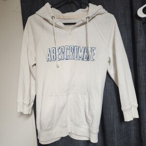 Abercrombie & Fitch Off-White Fleece Jacket